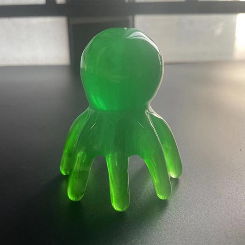 

Массажер для головы «Осьминог» из смолы и меридианная расческа