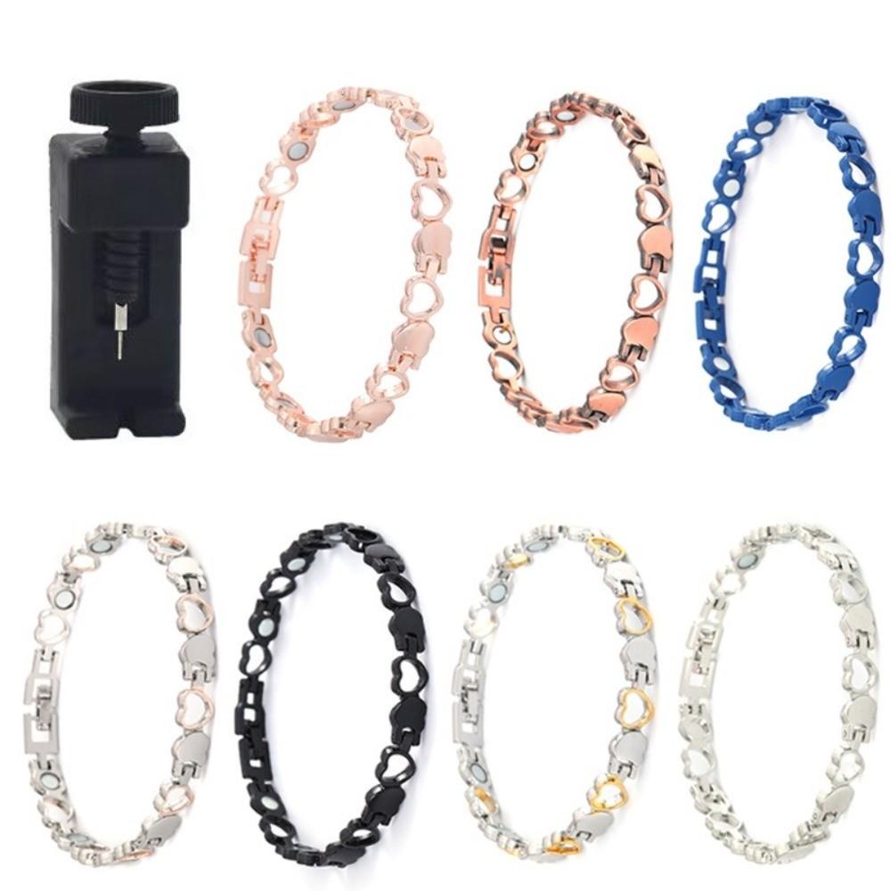 Heart Shape Health Magnetic Bracelet Anti Radiation Women Girls Bangle  Fashion Jewelry
