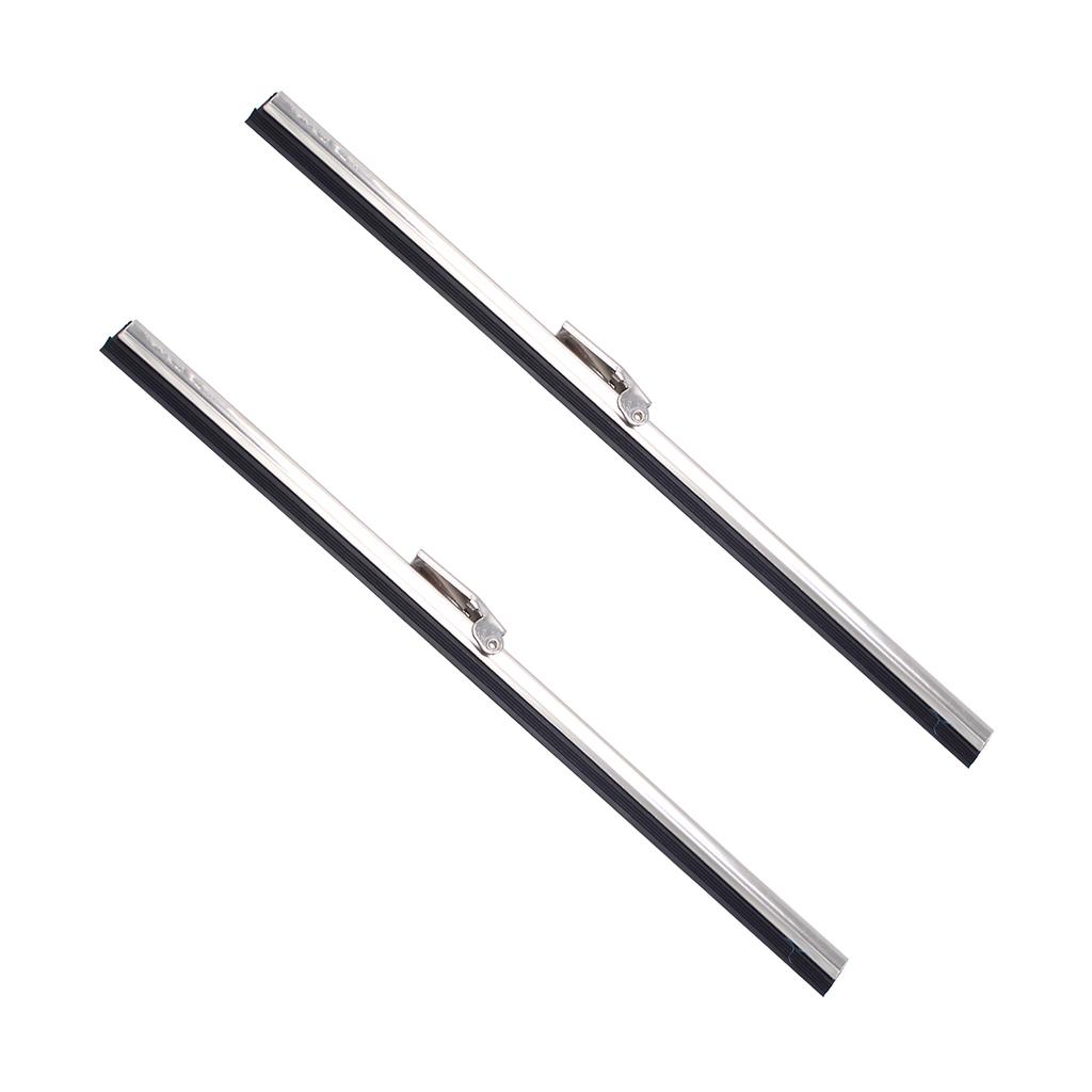 10 Inch Windshield Wipers, 2PCS Stainless Steel Wiper Blades for Car and Boat, Universal Replacement Wiper Blades
