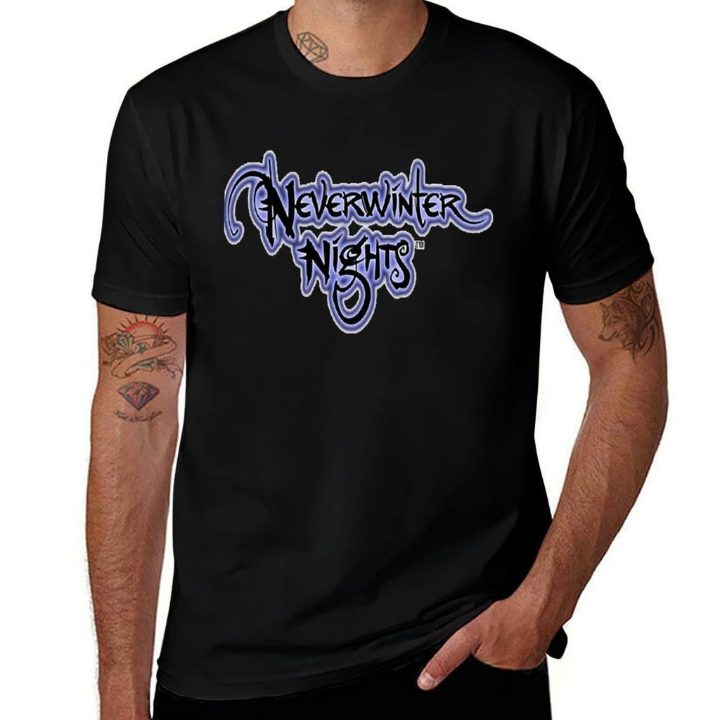 Neverwinter Nights For Fans T-Shirt Basic Plain Tee for Spring and Summer