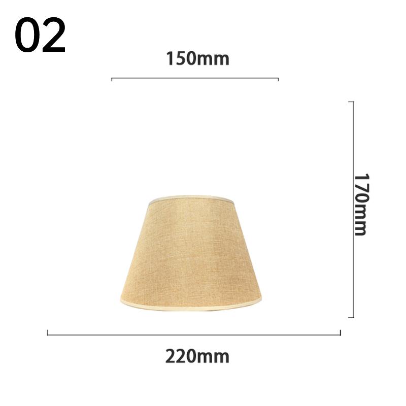 Table Lamp Shade Retro Linen Fabric Lampshade Bedroom Bedside Lamp Studies Hotel Wall Lamp Lampshade Floor Light Cover E27