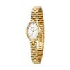 BERNY Gold Watch Vintage Copper Mirror Shape Japanese Quartz Movement 3ATM Waterproof All Stainless Steel Fashion Women Watch Luxury Birthday Gift