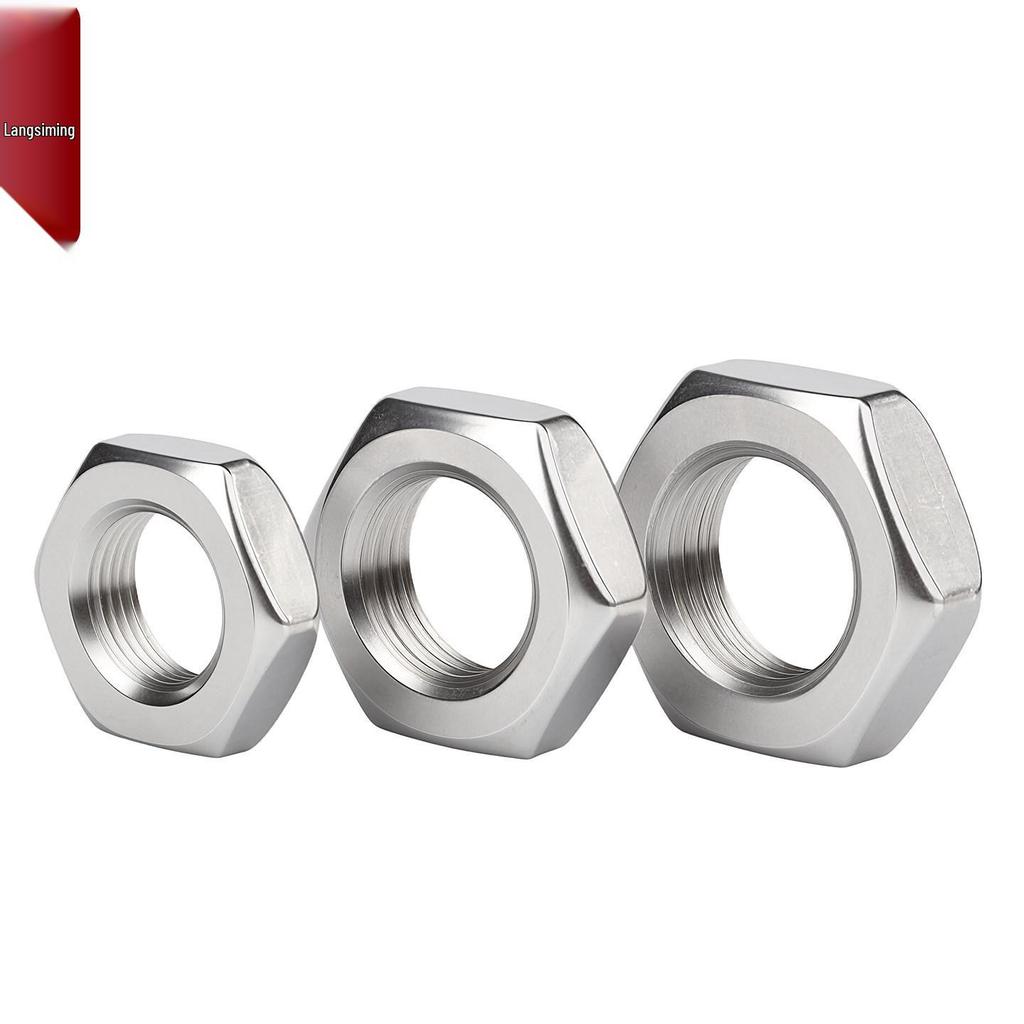 304 Stainless Steel Hex Thin Nut Cap - Sizes M2.5 to M20
