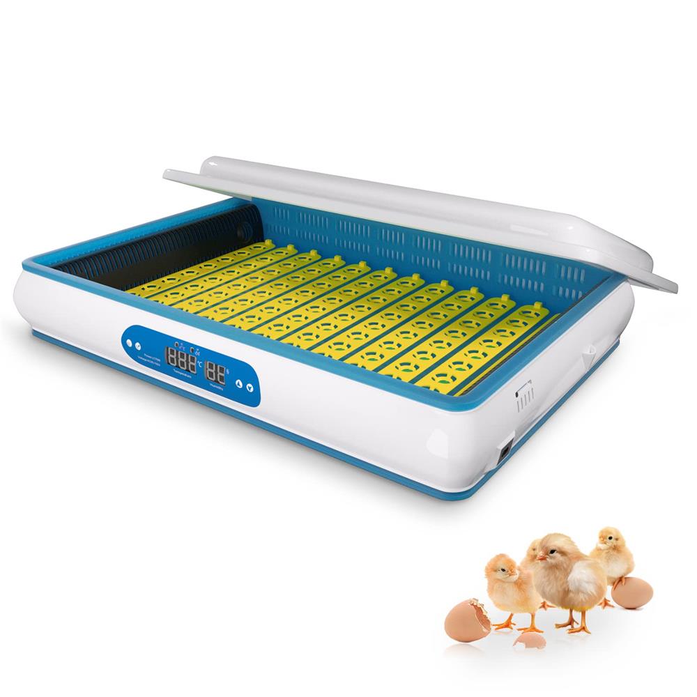 Egg Fully Automatic Incubator, 140W Digital Poultry Hatcher with Auto Turning, 98% Hatch Rate for Chicken Duck Quail Goose