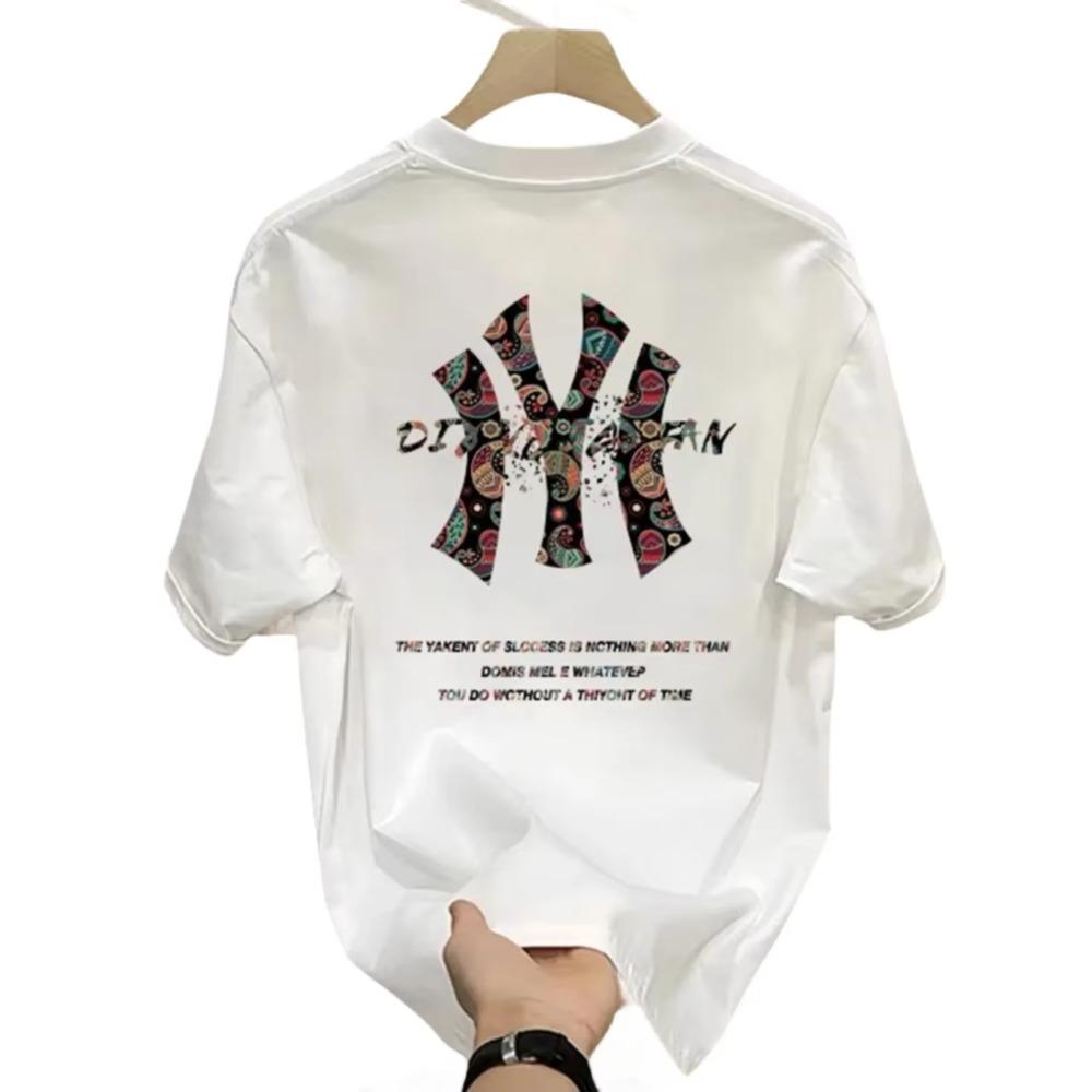 

Короткая мужская одежда футболка для мужчин модный бренд персонализированный буквенный принт круглый вырез высококачественная футболка Harajuku Hunter X Hunter XXXXXL белый