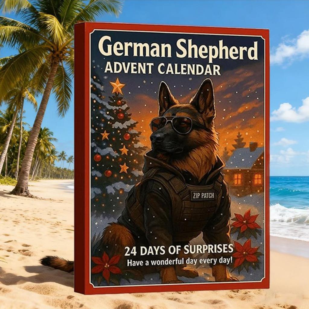 Deutscher Hunde-Adventskalender Tage - Acryl-Countdown-Kalender mit Boxen für Hundeliebhaber