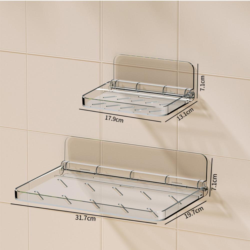 Folding Plate Wall Shelf Foldable Paper Towel Holder Tray Wall Mounted Shelf  Towel