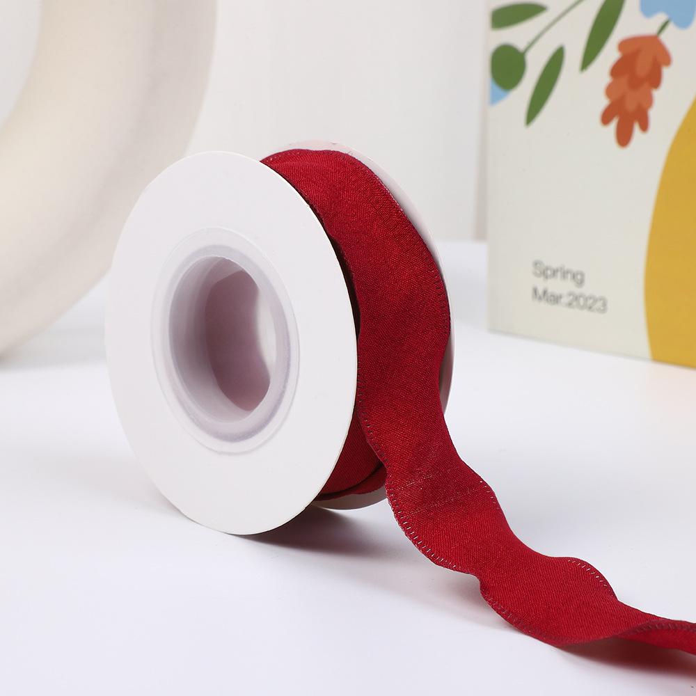 

Fresh Candy Colored Pleated Wave Flower Ribbon for Florist Bouquets
