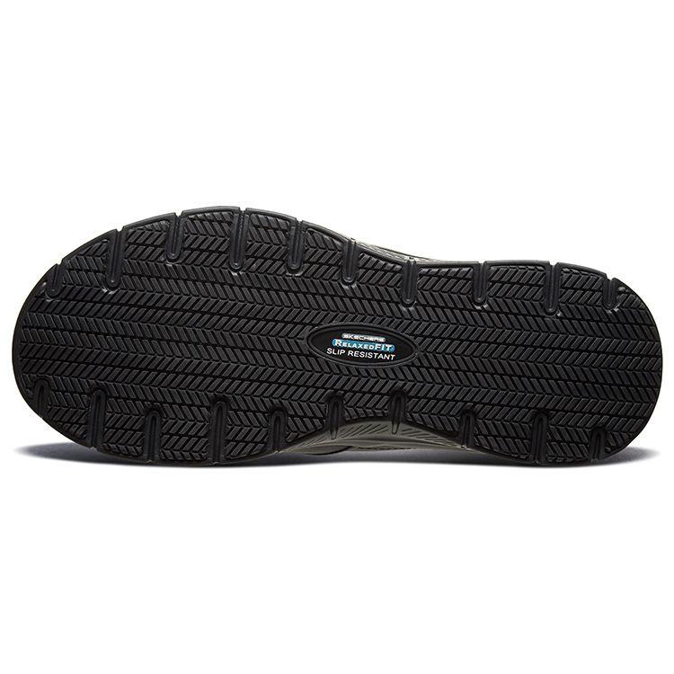 Skechers Flex Advantage Sr-Bronwood Slip-On Casual Shoes Men Shoes Black 77071-BLK