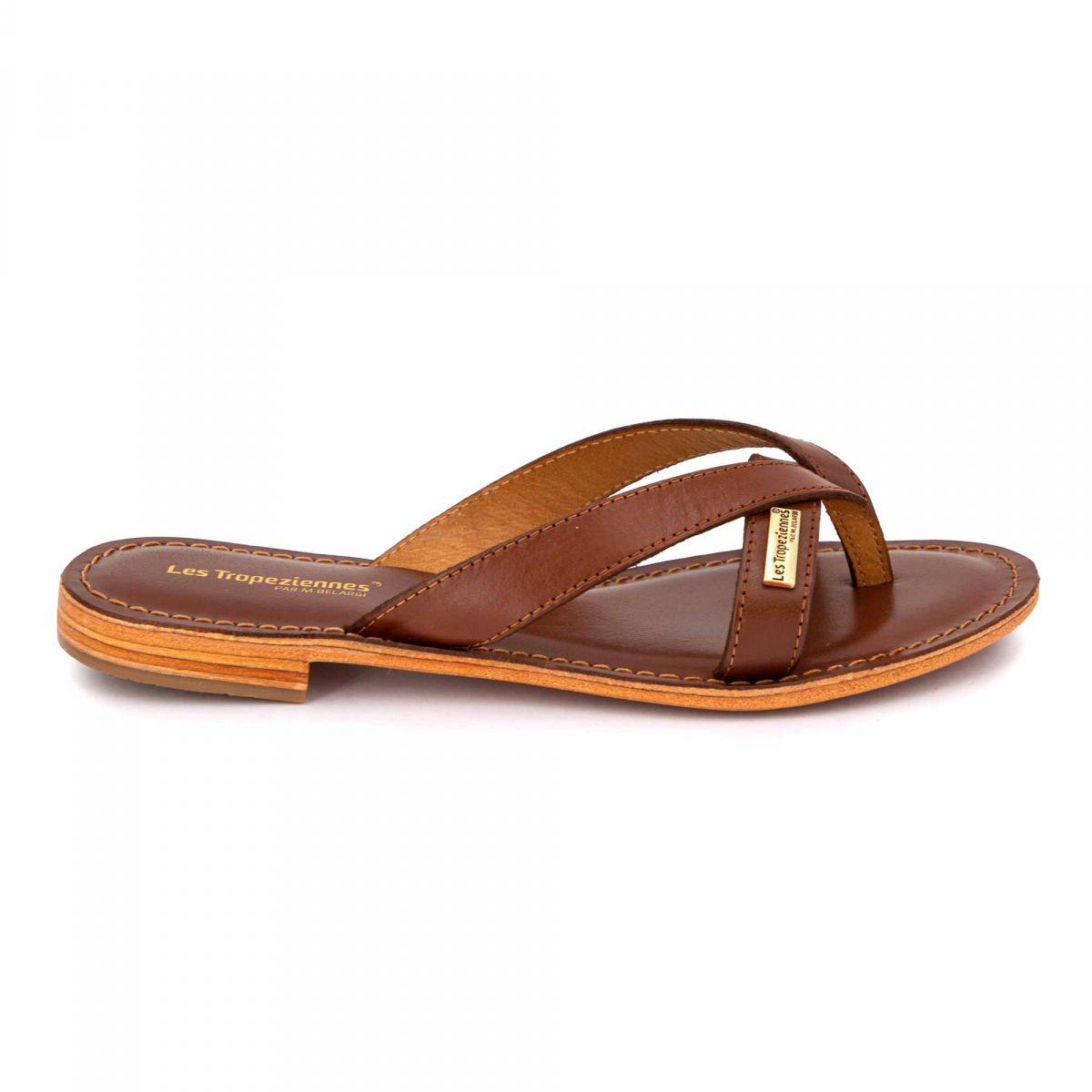Leather Sandals Mule Tropezienne Camel Medical Waste Les Tropeziennes Mules  Damia Wing Leather Flat Mules