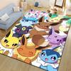 Cute P0kem0n Eevee Fusion Pattern Carpet Home Large Area Rug Bedroom Living Room Sofa Study Non-slip Mats Gift Next Day Shipping