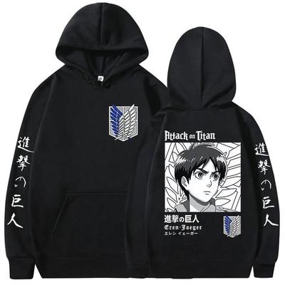 Anime Attack On Titan Graphic Hoody Men Women Clothing Hip Hop Sweatshirts Fashion Oversized Fleece Hoodies Streetwear