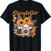 Photographer Vintage Floral T Shirt Storyteller Photography