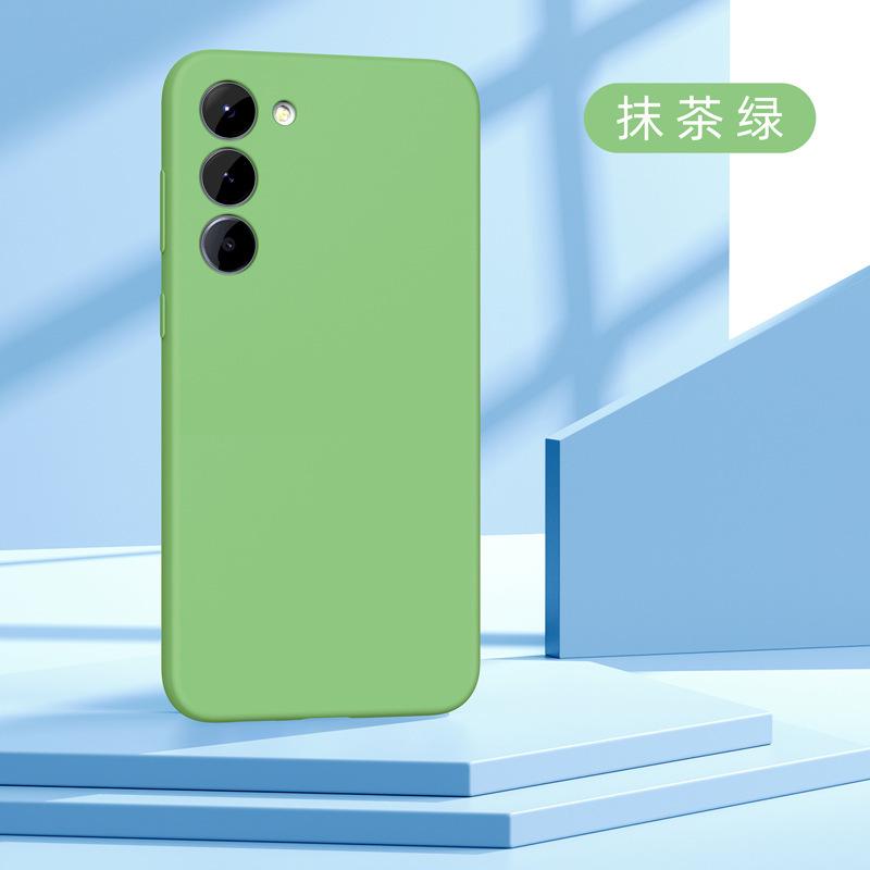 Applicable To Samsung S26Ultra Liquid Silicone Mobile Phone Case S25 Solid Color Skin Feeling S24 All-inclusive Anti-drop Protection