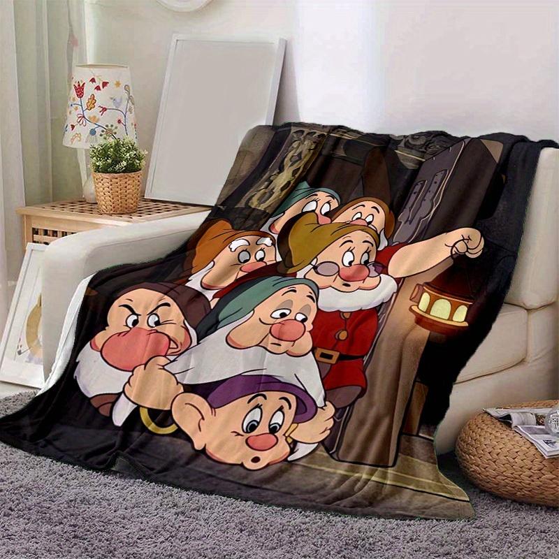 

1pc, Snow White Seven Dwarfs Blanket Cozy Throw for Home Decor, Couch Cover, Outdoor Use, Gift Idea, Flannel Blanket Perfect for Bedroom 80x120cm