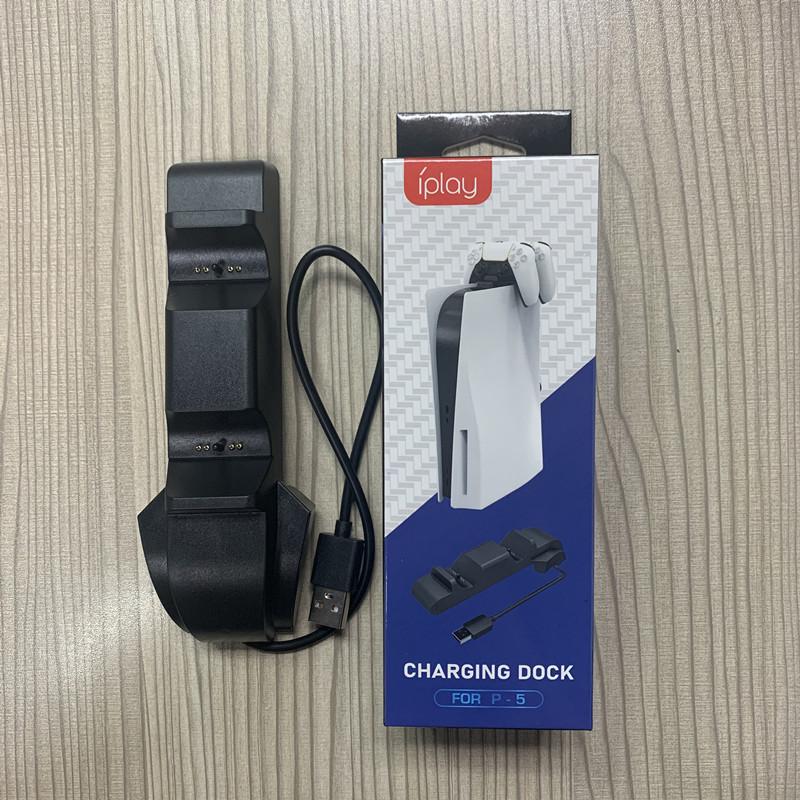 Controller Charger Station for PS5 Dual Dock Charging Station Stand Holder Fast Charging Dock for PS5 Controllers