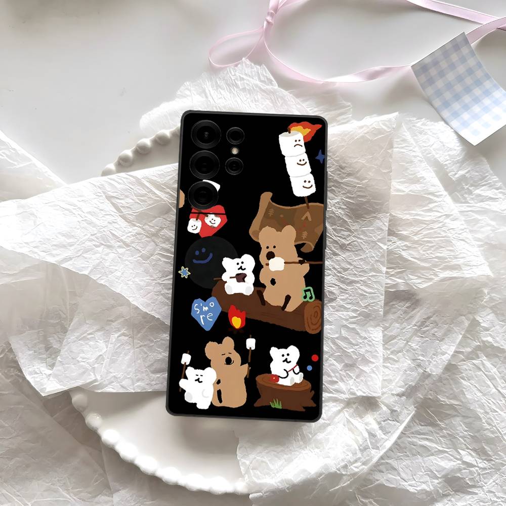 Cute Bear Quokkas Magsafe Phone Case For Samsung S 24 Fe 25 Ultra Plus 20 Lite 21 30 22 23 24 22 Ultra 5G Fundas