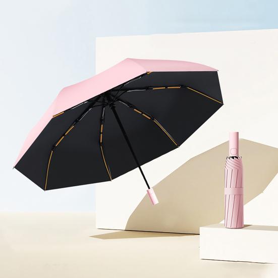 Portable Automatic Folding Umbrella, Sun Blocking UV Protection Travel Umbrella, Windproof Rainproof Sun Rain Umbrella for Men Women
