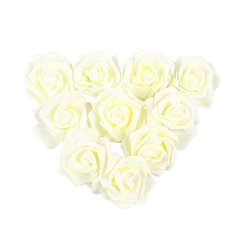 10-30pcs 6.5CM Rose Flower Head Artificial Foam Rose for Wedding Bride Bouquet Home Decoration Birthday Party DIY Gift Crafts