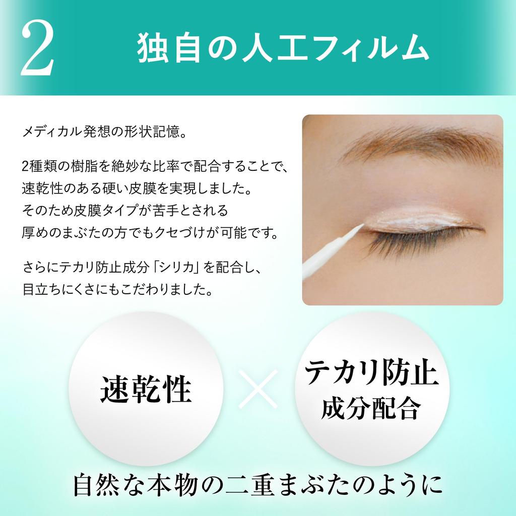 Shonan Beauty Eyelid Film Double Eyelid Film - Creates a double eyelid with transparent artificial skin that's hard to detect. Fold-over type, 4g.
