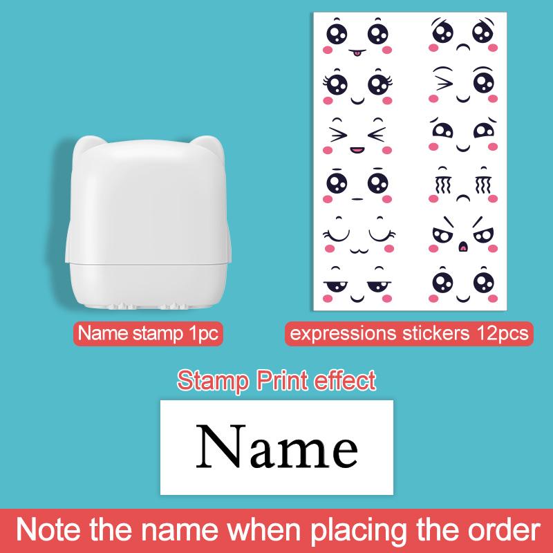 

Custom Kids Travel Name Stamp - Washable Ink Seal for School Bags & Clothes, Durable Kindergarten Identification Tool