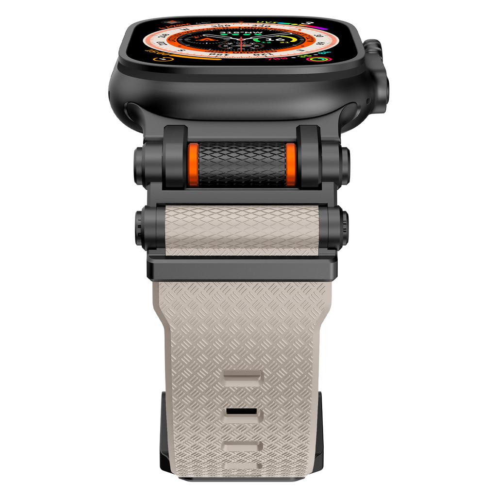 Rubber Sports Band for Apple Watch Ultra 2 49mm Series 10 9 8 7 Se 6 5 Strap for IWatch Ultra 46mm 45mm 44mm Luxury TPU Bracelet