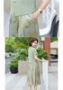 Elegant Summer Dress for Women 2026: Short Sleeve, Slimming Printed Skirt for Middle-Aged and Elderly Moms