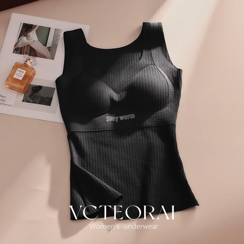 

Женский жилет VCTEORAI большого размера с подогревом и антибактериальным эффектом, с флисовой подкладкой и нагрудными вставками - Теплый и универсальный базовый слой для осени/зимы. 2XL (121-140 jin) чёрный