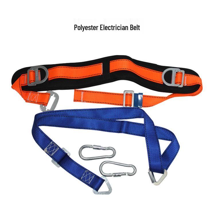 Roter Vollkörper-Elektriker-Sicherheitsgurt mit Einzelsteuerung und Stangenumschlingungssicherung
