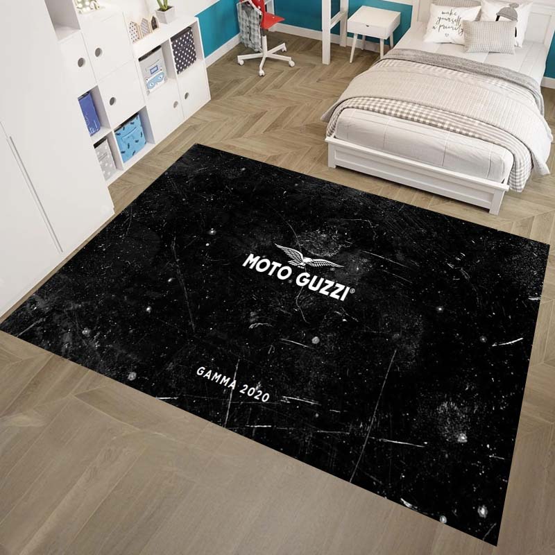 Auto M-Moto Guzzi Floor Mat Eco Flannel Doormat Non-Slip Odorless Indoor Soft Short Plush Floor Rug