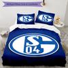3pcs Football Team (48) Design Cover Set - HD Printed Bedding with 1 Cover and 2 Pillowcases - Perfect for Home and Dorm Decor