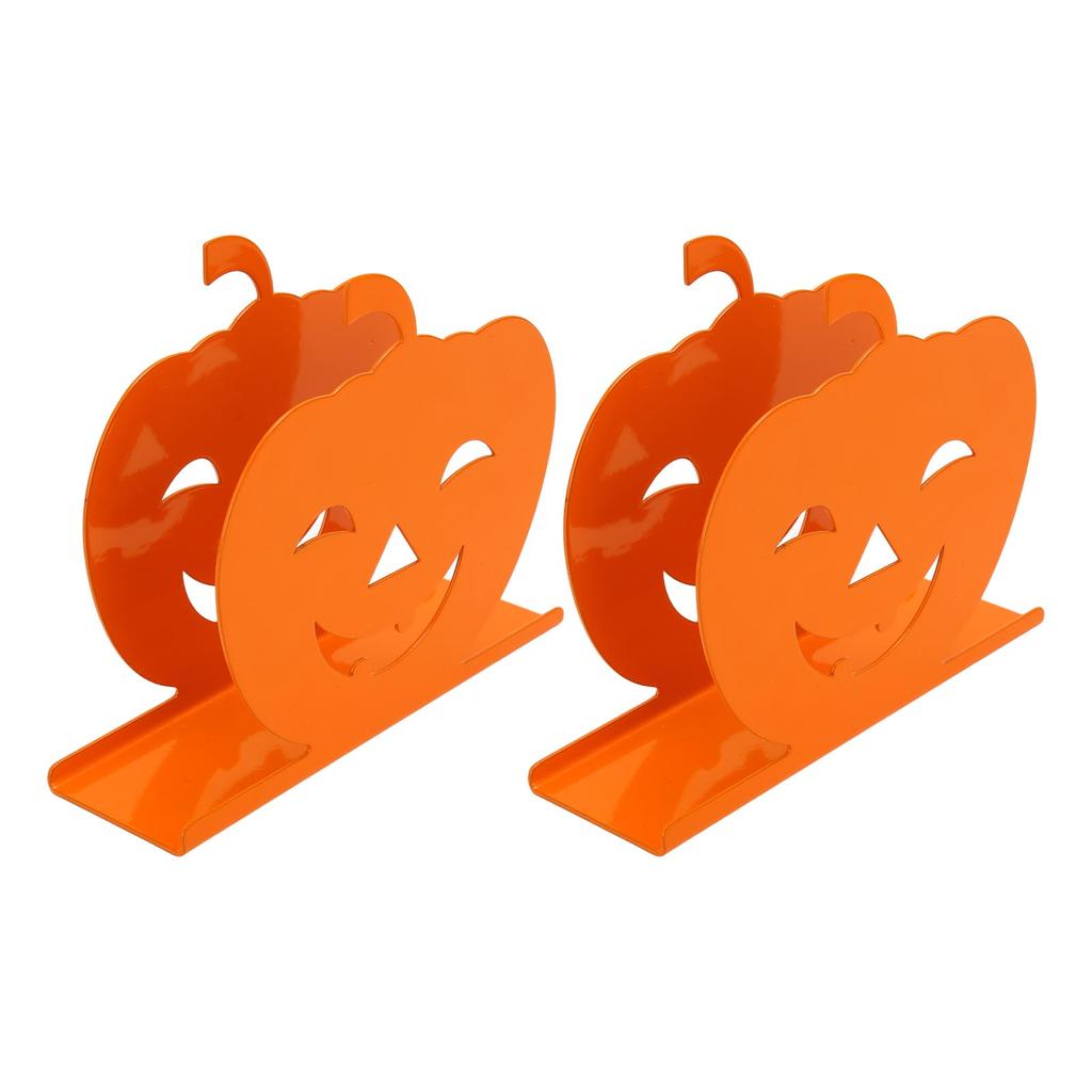 2pcs Cute Pumpkin Napkin Holder  Iron Paper Napkin Holder Hollow Decorative Tissue Dispenser 