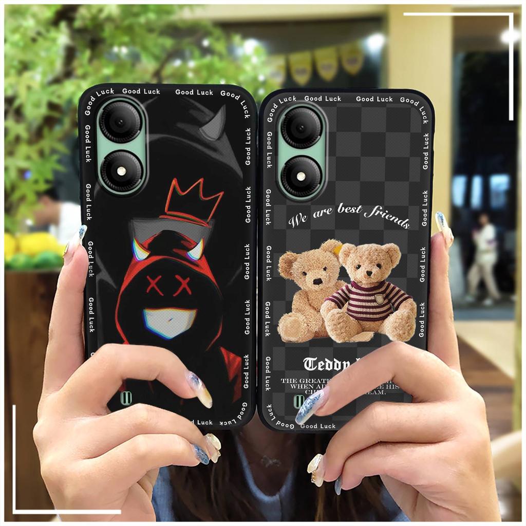 Waterproof Graffiti Phone Case For ZTE Blade A33s Cute Silicone Shockproof Full Wrap Dirt-resistant Protective TPU