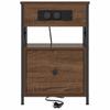 Nightstand Brown Oak Look 40 x 31 x 60 cm Engineered Wood
