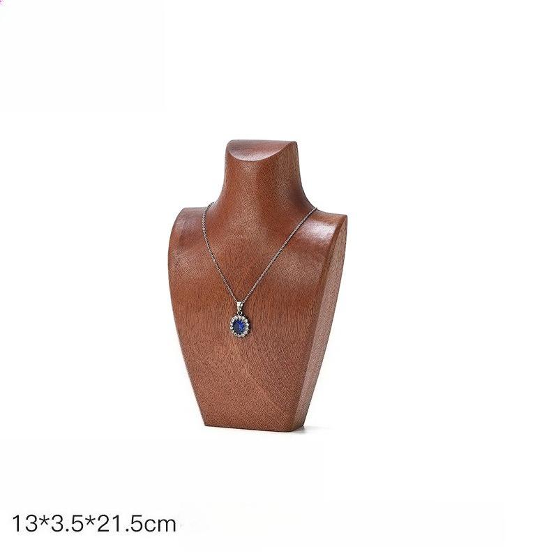 

Wooden Model Jewelry Rack Jeweler Necklaces Displays Dedicated Holder Necklace Counter Display Shelf Jewellery Storage Stand