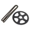 25H 68T 68 Tooth Rear Sprocket + Chain fit for 49CC Mini Small Sports Car Pocket Bike 2 Stroke Off-Road Motorcycle Pinion Chain Drive Gear