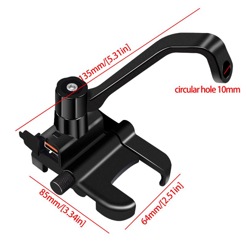 Držák telefonu LMoDri na motocykl s USB nabíječkou Držák na mobilní telefon Motocyklový držák na horské kolo Moto