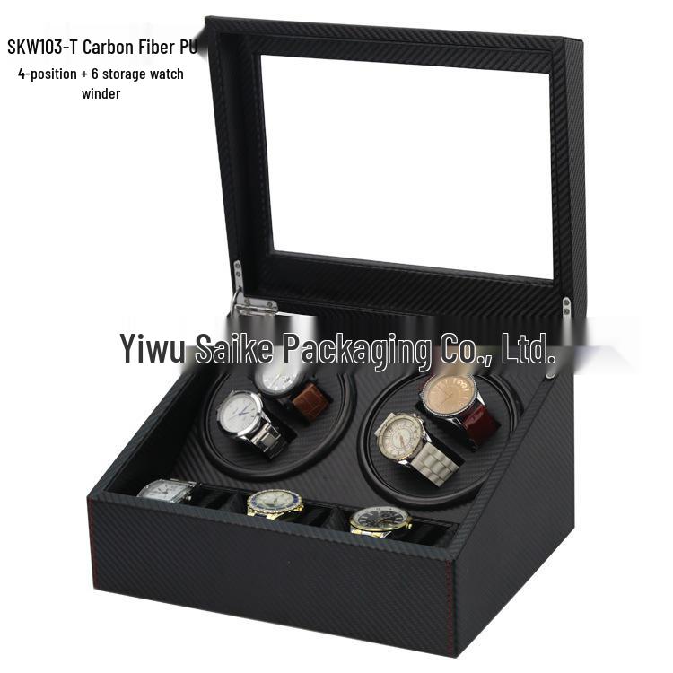 Automatic Rotating Watch Winder Box with Electric Motor for Mechanical Watches