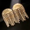 Rhinestone Tassel Earrings, Nightclub Sexy Full Diamond Earrings Accessories Earrings
