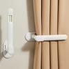 Coat Hook For Wall Telescopic Wall Coat Hook Drape Holdback Window Drape Holder Adhesive No-Drill Storage Hanger For Dorm Rental