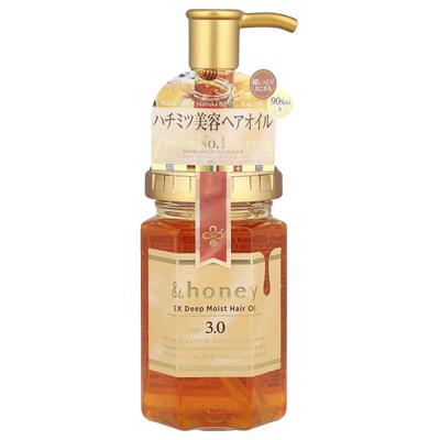 &honey, Olio per Capelli EX Deep Moist, Miele di Rosa Bulgara Grand, 100ml (3,4 fl oz)