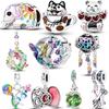 New Copper Animal Flowers Designer Charms Fit Genuine Original Charm Bead Pendent Dangle Wrist Bracelet Diy Women Jewelry Gift