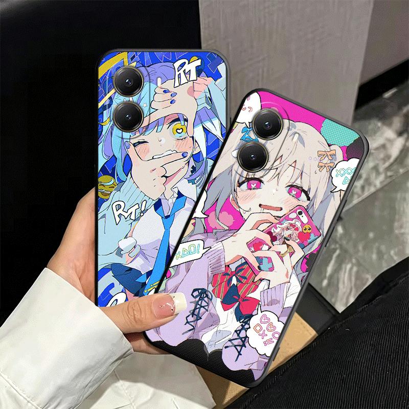 Anime Kwaii Girl Ins Style Soft Phone Case for Xiaomi Poco X5 X6 X7 X8 Pro Max X3 F7 F8 Ultra M8 M7 M6 M5 Redmi 15 15C 14C 13C 1