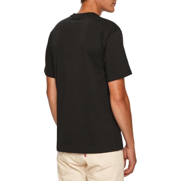 adidas Originals Logo Print Loose Fit Breathable Casual Sports Crew Neck Short Sleeve T-Shirt Men T-Shirts Black GD2102