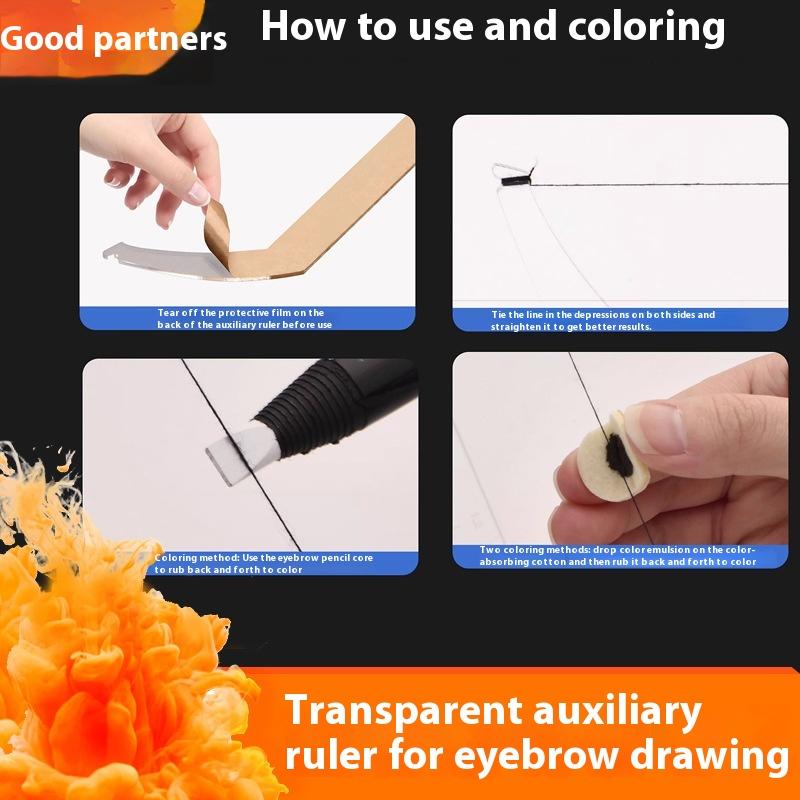 Bow And Arrow Eyebrow Mapping Ruler Positioning Ruler Eyebrow Tattoo Line Drawing Auxiliary Tool Permanent Makeup Accessories