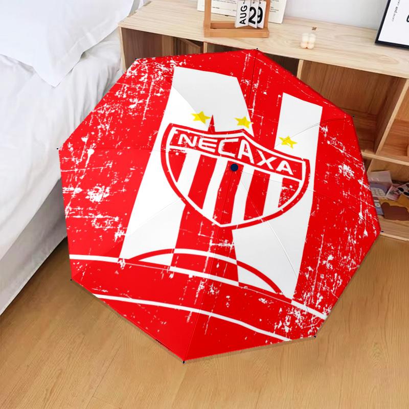 1PC Soccer Player Printed Umbrella Folding Umbrella, Automatic Umbrella 8-Frame for Travel, Camping Fan Gifts Christmas Gifts