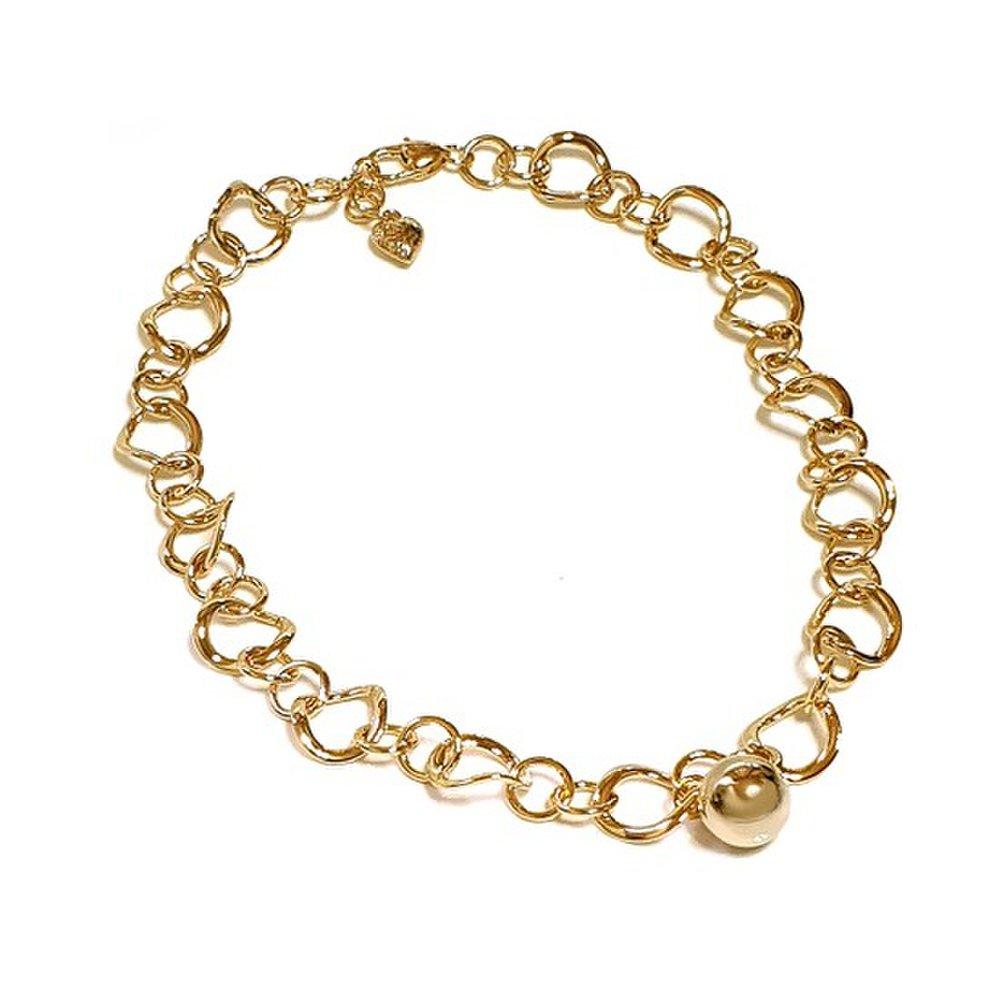 Gkelly Gold Ball Chain Necklace Nk110