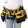 Yellow & Black Wear-Resistant Oxford Cloth Double Waist Tool Bag for Electricians