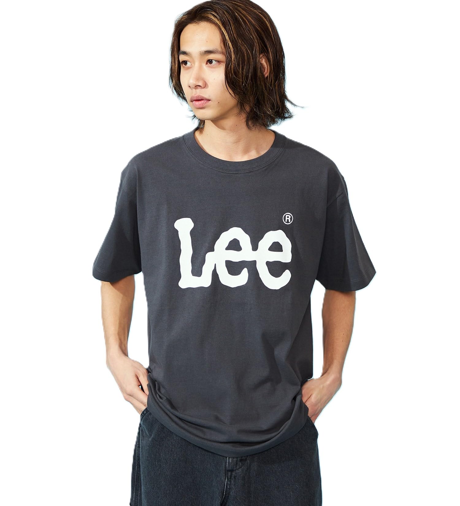 

Мужская футболка Lee Big Logo, угольно-серая,