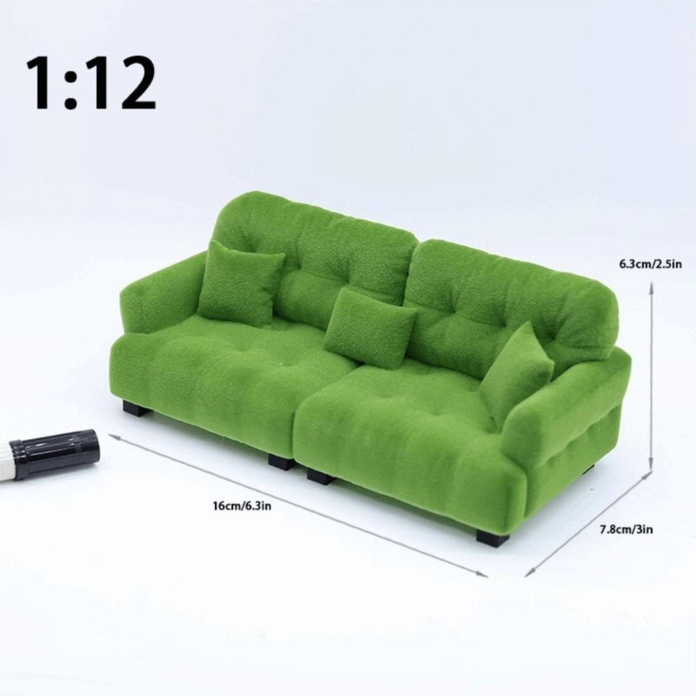 1:12 1:20 1:30 Living Room Furniture Simulation Mini Sofa  Doll House Accessories